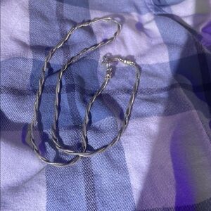 Napier Silver-Tone Twisted Rope Necklace